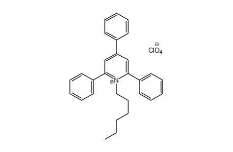 1-hexyl-2,4,6-triphenylpyridinium perchlorate