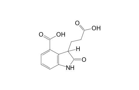 4-Carboxy-2-oxo-3-indolinepropionic acid