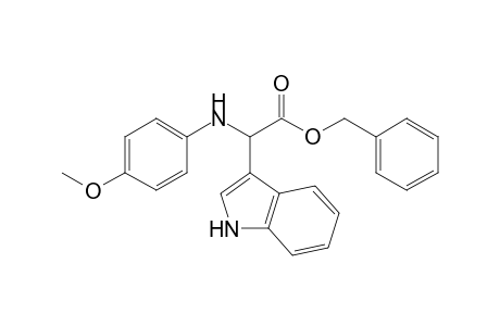 Benzyl 2-(1H-indol-3-yl)-2-(4-methoxyphenylamino)-acetate