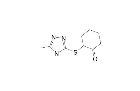 Cyclohexanone, 2-(5-methyl-1,2,4-triazol-3-ylthio)-