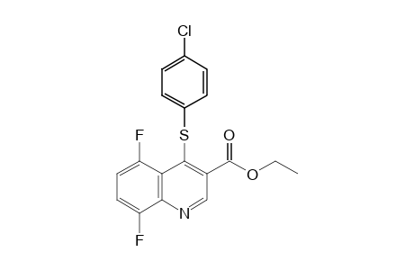 4-[(p-chlorophenyl)thio]-5,8-difluoro-3-quinolinecarboxylic acid