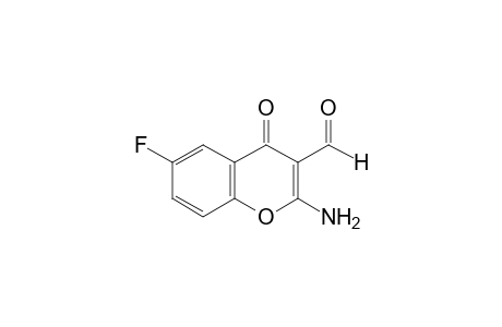 2-AMINO-6-FLUORO-4-OXO-4H-1-BENZOPYRAN-3-CARBOXALDEHYDE