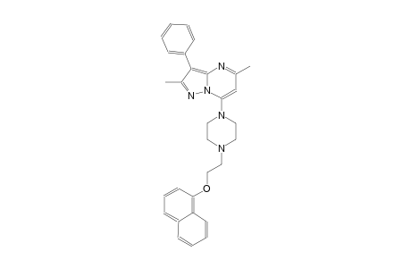 2,5-dimethyl-7-{4-[2-(1-naphthyloxy)ethyl]-1-piperazinyl}-3-phenylpyrazolo[1,5-a]pyrimidine