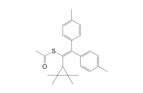 S-2,2-Di-p-Tolyl-1-(2,2,3,3-tetramethylcyclopropyl)vinylethanethioate