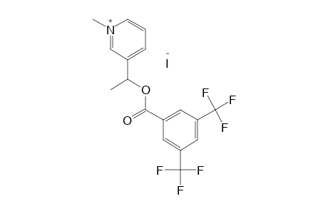 3-(1-hydroxyethyl)-1-methylpyridinium iodide, 3,5-bis(trifluoromethyl)benzoate(ester)