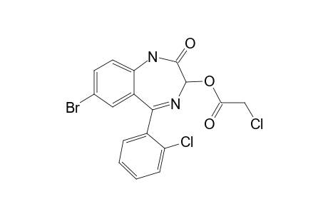 Chloro-acetic acid, 7-bromo-5-(2-chloro-phenyl)-2-oxo-2,3-dihydro-1H- benzo[E][1,4]diazepin-3-yl ester