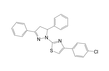 thiazole, 4-(4-chlorophenyl)-2-(4,5-dihydro-3,5-diphenyl-1H-pyrazol-1-yl)-