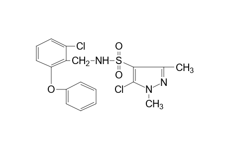 5-chloro-N-(2-chloro-6-phenoxybenzyl)-1,3-dimethylpyrazole-4-sulfonamide