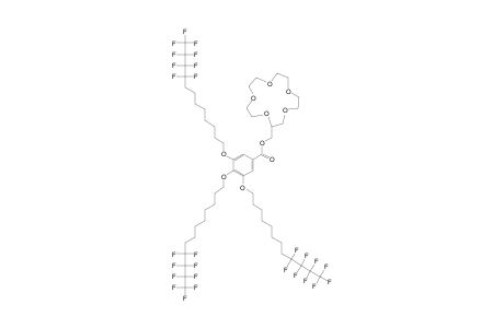 METHYL-15-CROWN-5-3,4,5,-TRIS-(N-9,9,10,10,11,11,12,12,12-NONAFLUORODODECAN-1-YLOXY)-BENZOATE;12F8-AG-15C5