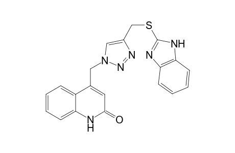 4-((4-(((1H-benzo[d]imidazol-2-yl)thio)methyl)-1H-1,2,3-triazol-1-yl)methyl)quinolin-2(1H)-one