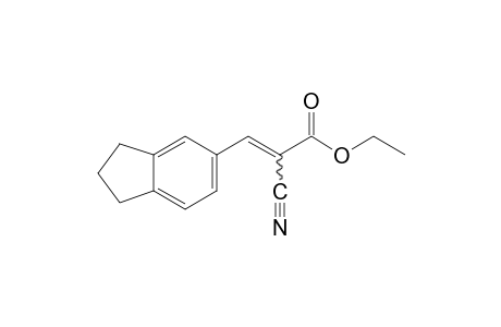 alpha-Cyano-5-indanacrylic acid, ethyl ester