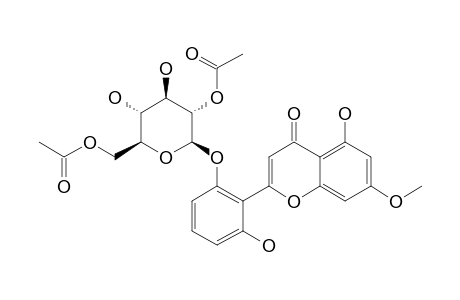 5,2',6'-TRIHYDROXY-7-METHOXYFLAVONE-2'-O-BETA-D-(2'',6''-DI-O-ACETYL)-GLUCOPYRANOSIDE