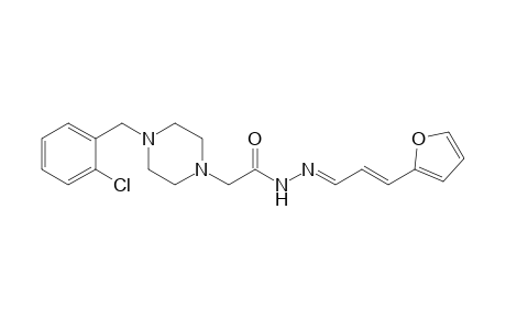 1-piperazineacetic acid, 4-[(2-chlorophenyl)methyl]-, 2-[(E,2E)-3-(2-furanyl)-2-propenylidene]hydrazide