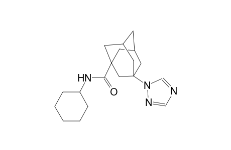 N-cyclohexyl-3-(1H-1,2,4-triazol-1-yl)-1-adamantanecarboxamide