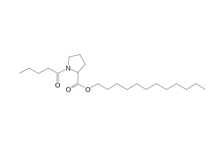 L-Proline, N-valeryl-, dodecyl ester