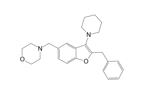 4-{[2-Benzyl-3-(piperidin-1-yl)-1-benzofuran-5-yl]methyl}morpholine