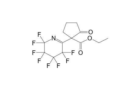 2-ETHOXYCARBONYL-2-(3,3,4,4,5,5,6,6-OCTAFLUORO-1-AZACYCLOHEX-1-EN-2-YL)CYCLOPENTANONE