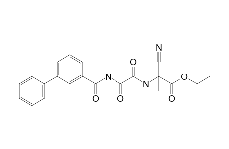 Ethyl 2-(2'-benzamido-2'-oxoacetamido)-2-cyano-5-phenylpropanoate