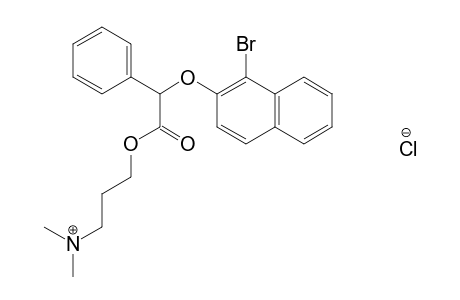 [(1-bromo-2-naphthyl)oxy]phenylacetic acid, 3-(dimethylamino)propyl ester, hydrochloride
