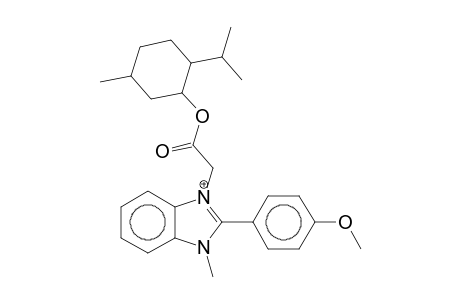 (2-isopropyl-5-methyl-cyclohexyl) 2-[2-(4-methoxyphenyl)-3-methyl-benzimidazol-3-ium-1-yl]acetate