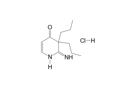 2,3-dihydro-3,3-dipropyl-2-imino-4(1H)-pyridone, monohydrochloride