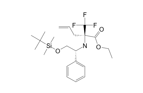 (R,R)-ETHYL-(2R)-2-[(1R)-2-TERT.-BUTYLDIMETHYLSILYLOXY-1-PHENYLETHYLAMINO]-2-TRIFLUOROMETHYLPENT-4-ENOATE