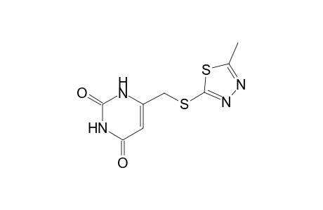 Pyrimidine-2,4(1H,3H)-dione, 6-(5-methyl-1,3,4-thiadiazol-2-yl)thiomethyl-