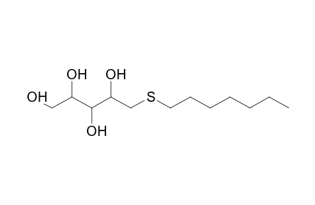 Lyxitol, 1-thioheptyl-