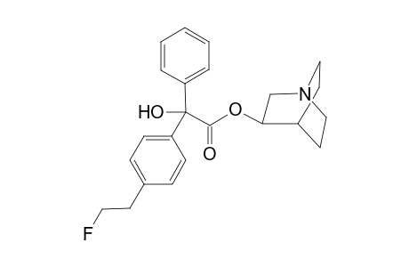 (R)-Azabicyclo[2.2.2]oct-3-yl (R)-.alpha.-Hydroxy-.alpha.-[4-(2-fluoroethyl)phenyl]benzeneacetate ((R,R)-FEtQNB)