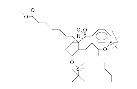 Methyl-(5Z,13E,8R,9S,11R,12S,15S)-11,15-bis-(tert.-butyldimethylsiloxy)-9-(dimethylamino)-8-(phenylsulfonyl)-5,13-prosta