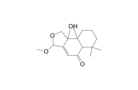 3-Methoxy-3,5a,6,7,8,9,9a,9b-octahydro-9b-hydroxy-6,6,9a-trimethylnaphtho[1,2-c]furan-5(1H)-one isomer