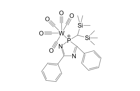 {Pentacarbonyl[2-bis(trimethylsilyl)methyl-3,5diphenyl-2H-1,4,2-diazaphosphole-.xi.P]tungsten(0)}