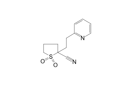 2-[2-(2-pyridyl)ethyl]tetrahydro-2-thiophenecarbonitrile, 1,1-dioxide