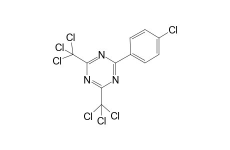 2-[p-Chlorophenyl]-4,6-bis[trichloromethyl]-S-triazine