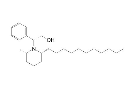 (2R)-2-[(2S,6R)-2-methyl-6-undecyl-1-piperidinyl]-2-phenylethanol