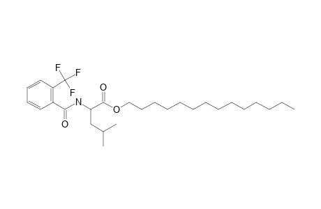 L-Leucine, N-(2-trifluoromethylbenzoyl)-, tetradecyl ester