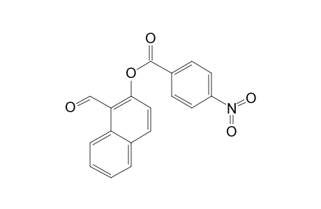 Benzoic acid, 4-nitro-, 1-formylnaphth-2-yl ester