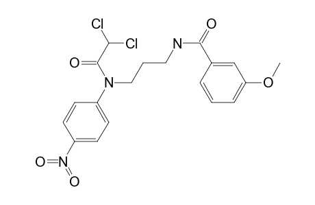 N-[3-(N-(2,2-dichloro-1-oxoethyl)-4-nitroanilino)propyl]-3-methoxybenzamide