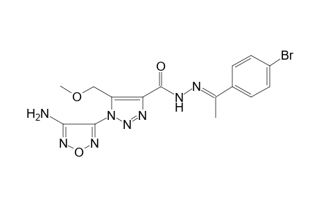 1-(4-Amino-1,2,5-oxadiazol-3-yl)-N'-[1-(4-bromophenyl)ethylidene]-5-(methoxymethyl)-1H-1,2,3-triazole-4-carbohydrazide