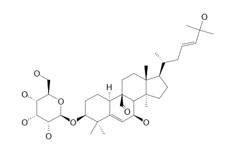 3-O-BETA-D-ALLOPYRANOSYL-7-BETA,25-DIHYDROXY-CUCURBITA-5,23-(E)-DIEN-19-AL