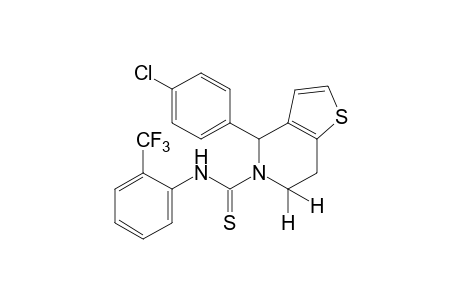 4-(p-chlorophenyl)-6,7-dihydrothio-alpha,alpha,alpha-trifluorothieno[3,2-c]pyridine-5(4H)-carboxy-o-toluidide
