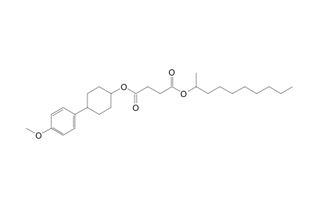 Succinic acid, dec-2-yl 4-(4-methoxyphenyl)cyclohexyl ester