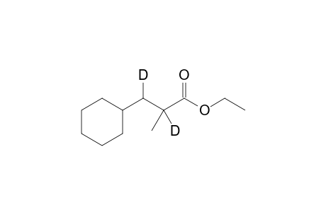 3-cyclohexyl-2,3-dideuterio-2-methyl-propionic acid ethyl ester