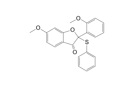 6-Methoxy-2-(2-methoxyphenyl)-2-(phenylthio)benzofuran-3(2H)-one