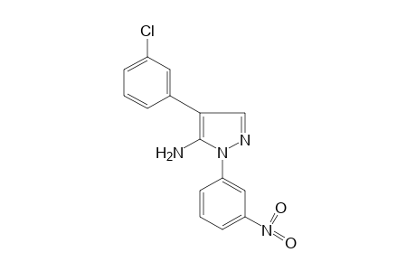 5-AMINO-4-(m-CHLOROPHENYL)-1-(m-NITROPHENYL)PYRAZOLE