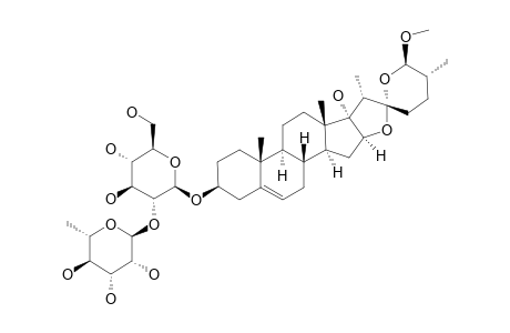 (25R,26R)-26-METHOXYSPIROST-5-EN-3-BETA,17-ALPHA-DIOL-3-O-[O-ALPHA-L-RHAMNOPYRANOSYL-(1->2)-BETA-D-GLUCOPYRANOSIDE]