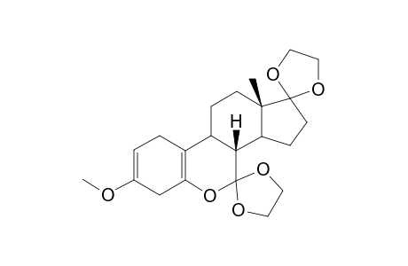 (+/-)-7,7:17,17-BIS-(ETHYLENEDIOXY)-3-METHOXY-6-OXAESTRA-2,5(10)-DIENE