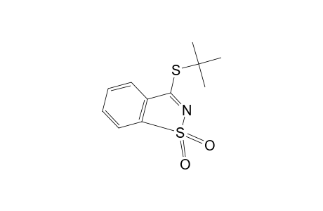 3-(tert-butylthio)-1,2-benzisothiazole, 1,1-dioxide