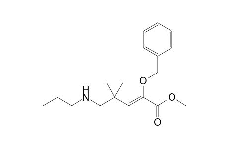 Z-METHYL-2-BENZYLOXY-4,4-DIMETHYL-5-N-PROPYLAMINO-PENT-2-ENOATE