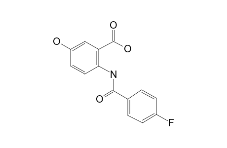 Benzoic acid, 2-(4-fluorobenzoylamino)-5-hydroxy-